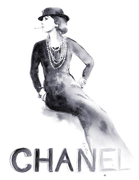 coco Chanel black and white